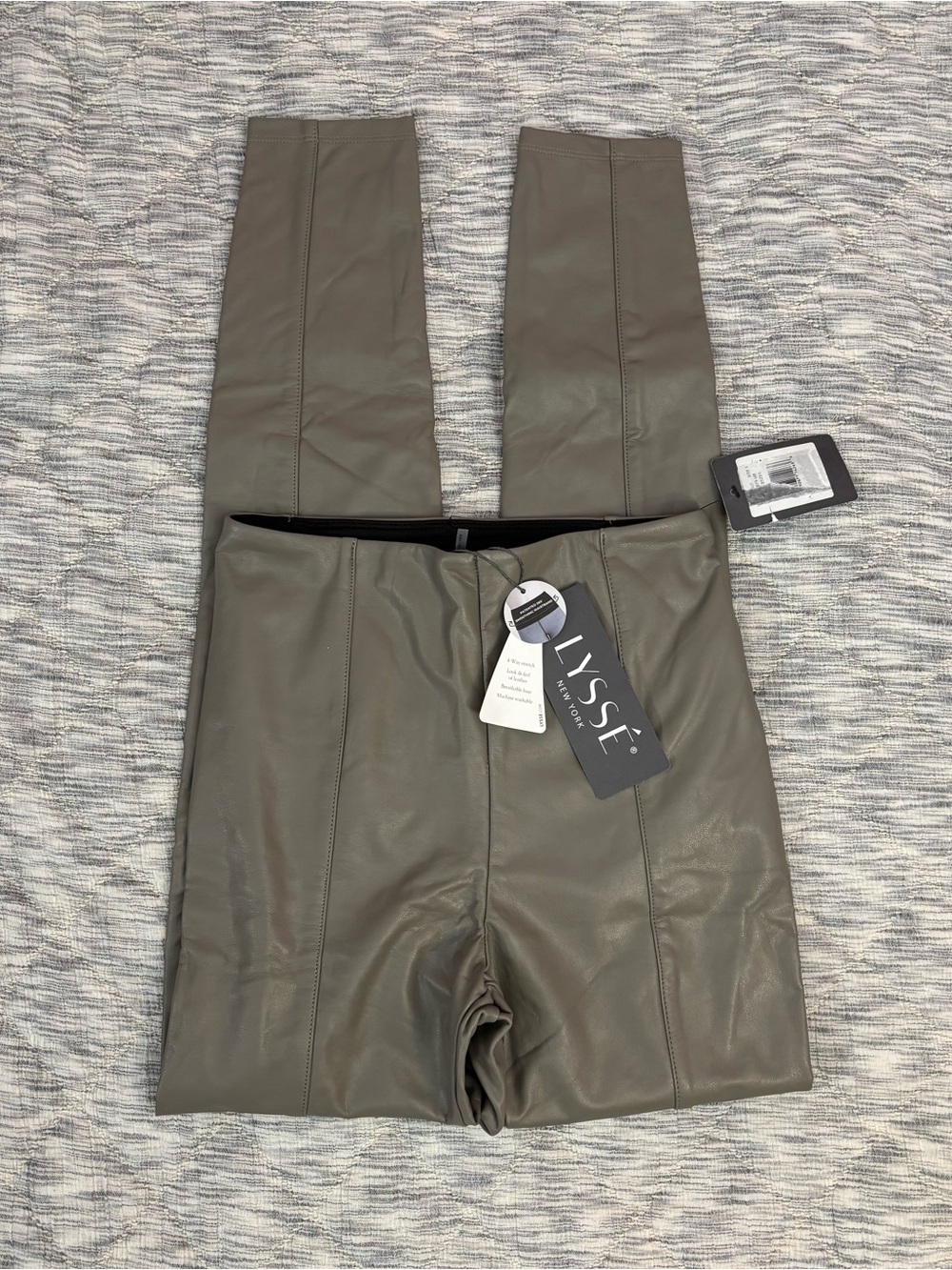 Lysse Vegan Leather High Rise Skinny Leggings Sz Small NWT -